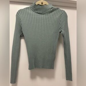 HM Ribbed Teal/Sage Sweater